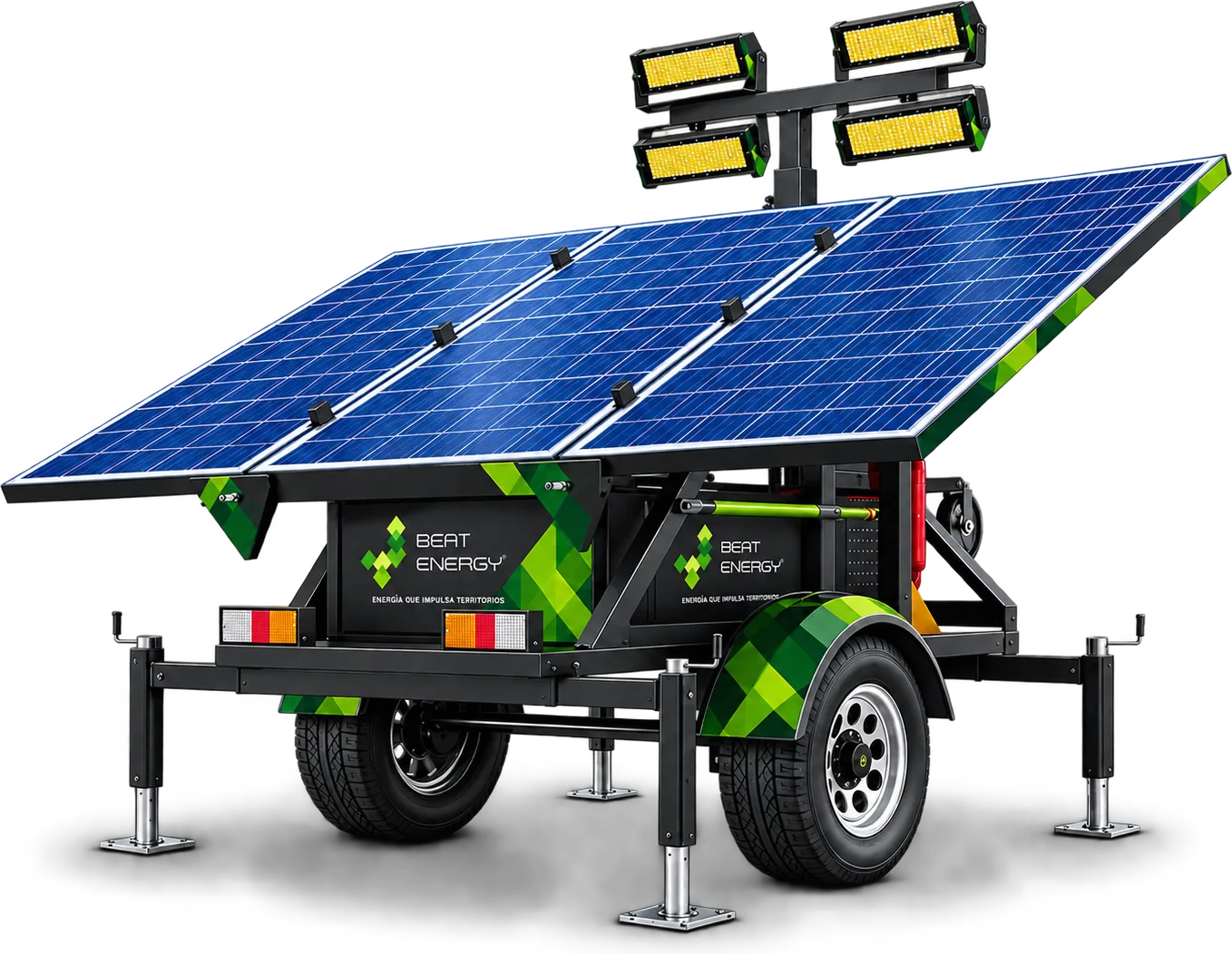 Generador solar móvil — kit de seguridad